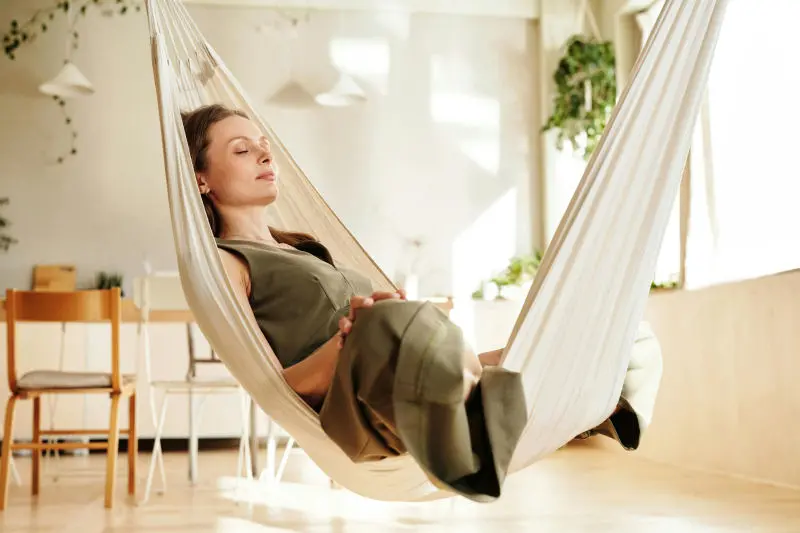 Chinese Medicine in Markham Woman sleeping in a hammock